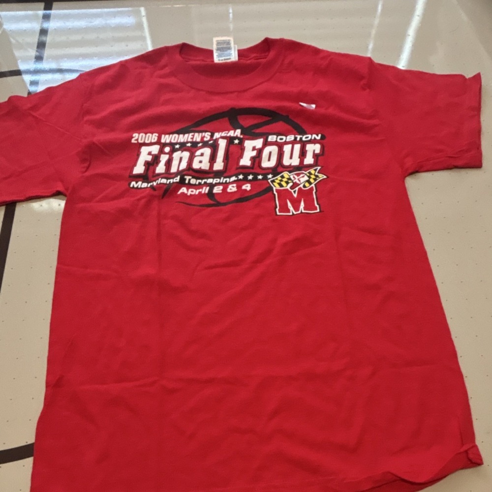 Step Ahead Maryland Terrapins Shirt Red M 2006 Women's NCAA Final Four